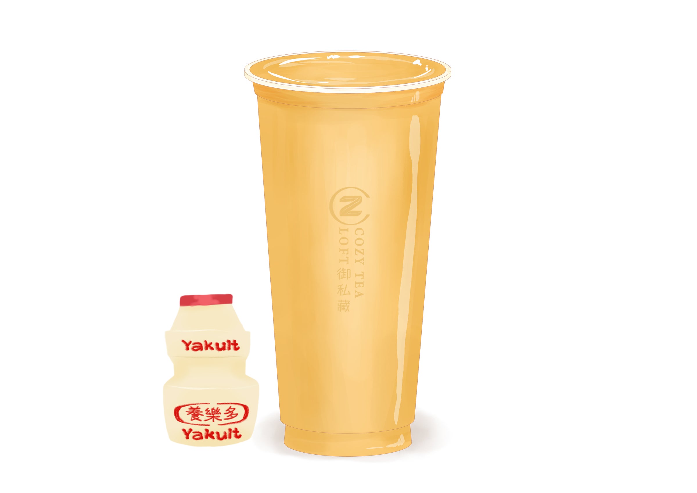 French Raspberry Yakult 法式野莓多多| Cozy Tea Loft